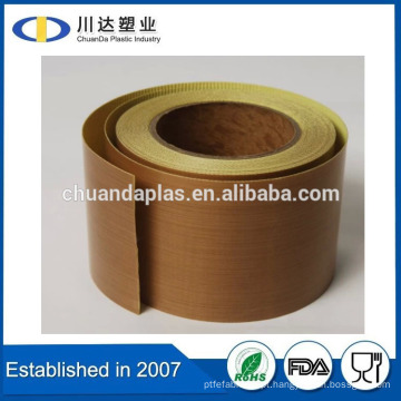 Fornecedor China Auto-adesivo Fita de fibra de vidro PTFE de alta temperatura 0,13-0,18 mm